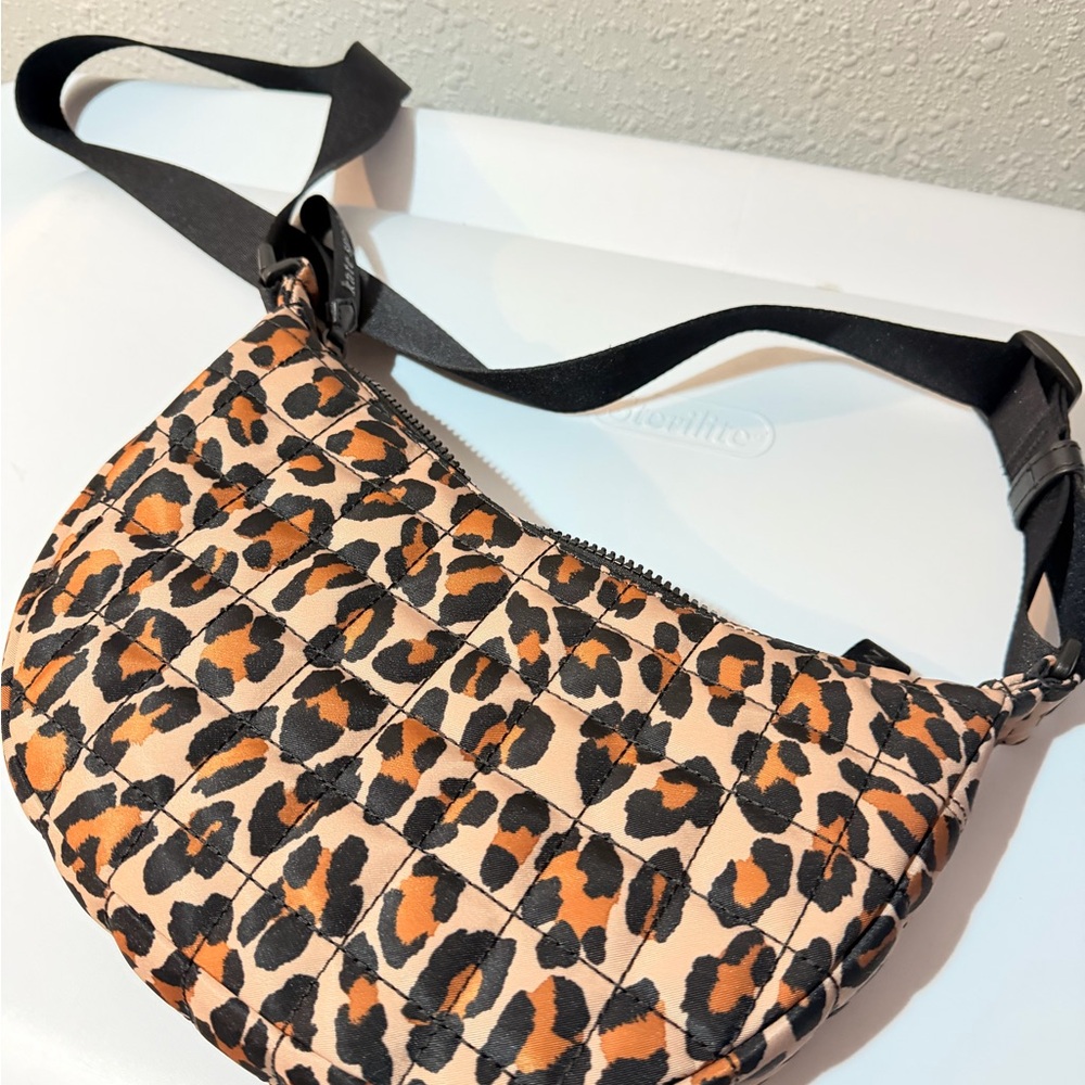 kate spade Leopard-Print Crossbody in Tan and Black - Picture 5 of 6